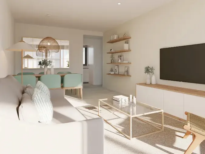 Appartement avec jardin dans un nouveau complexe moderne avec une grande piscine commune-6