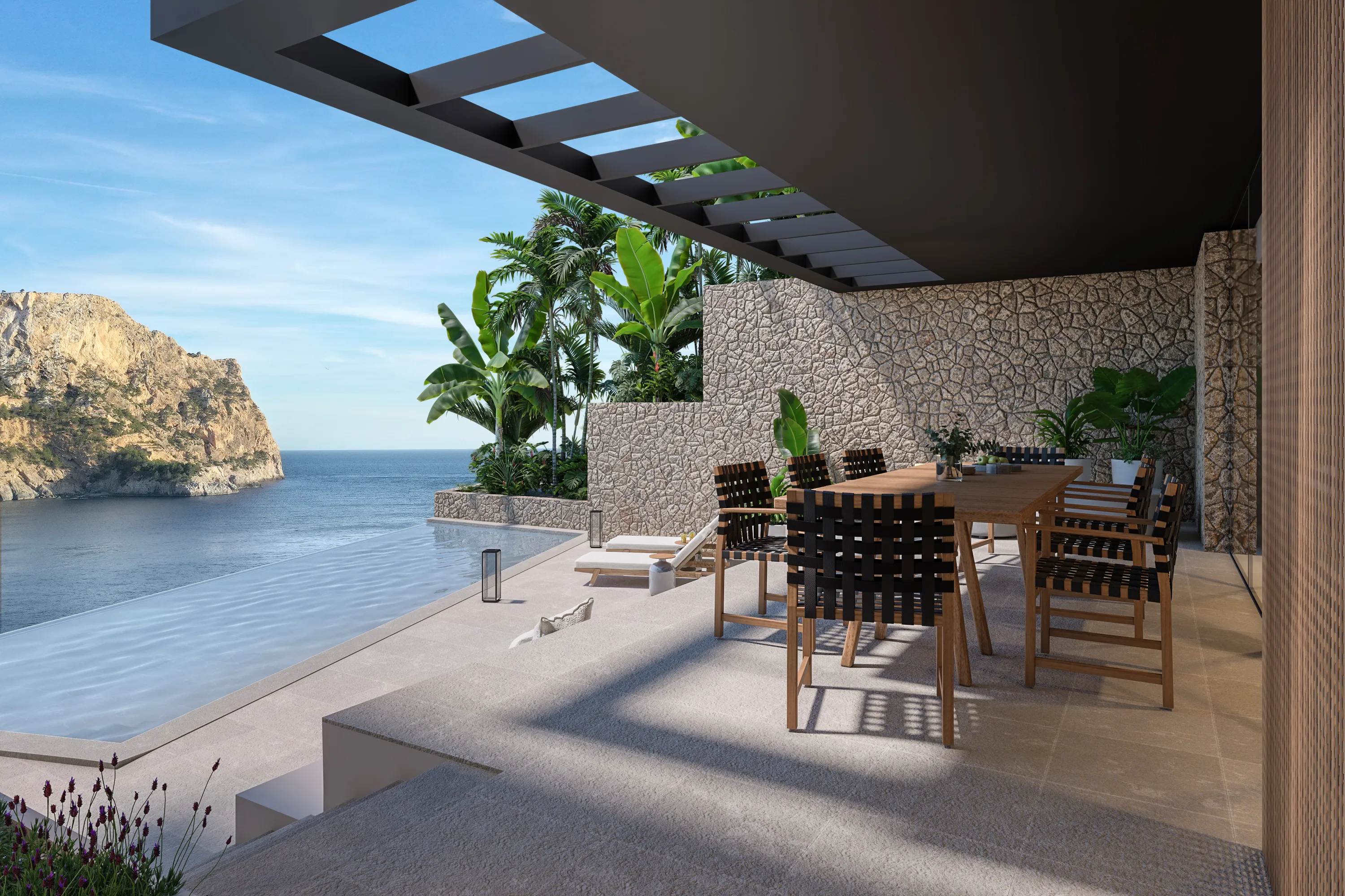 Building plot in second sea line with submitted planning application-7