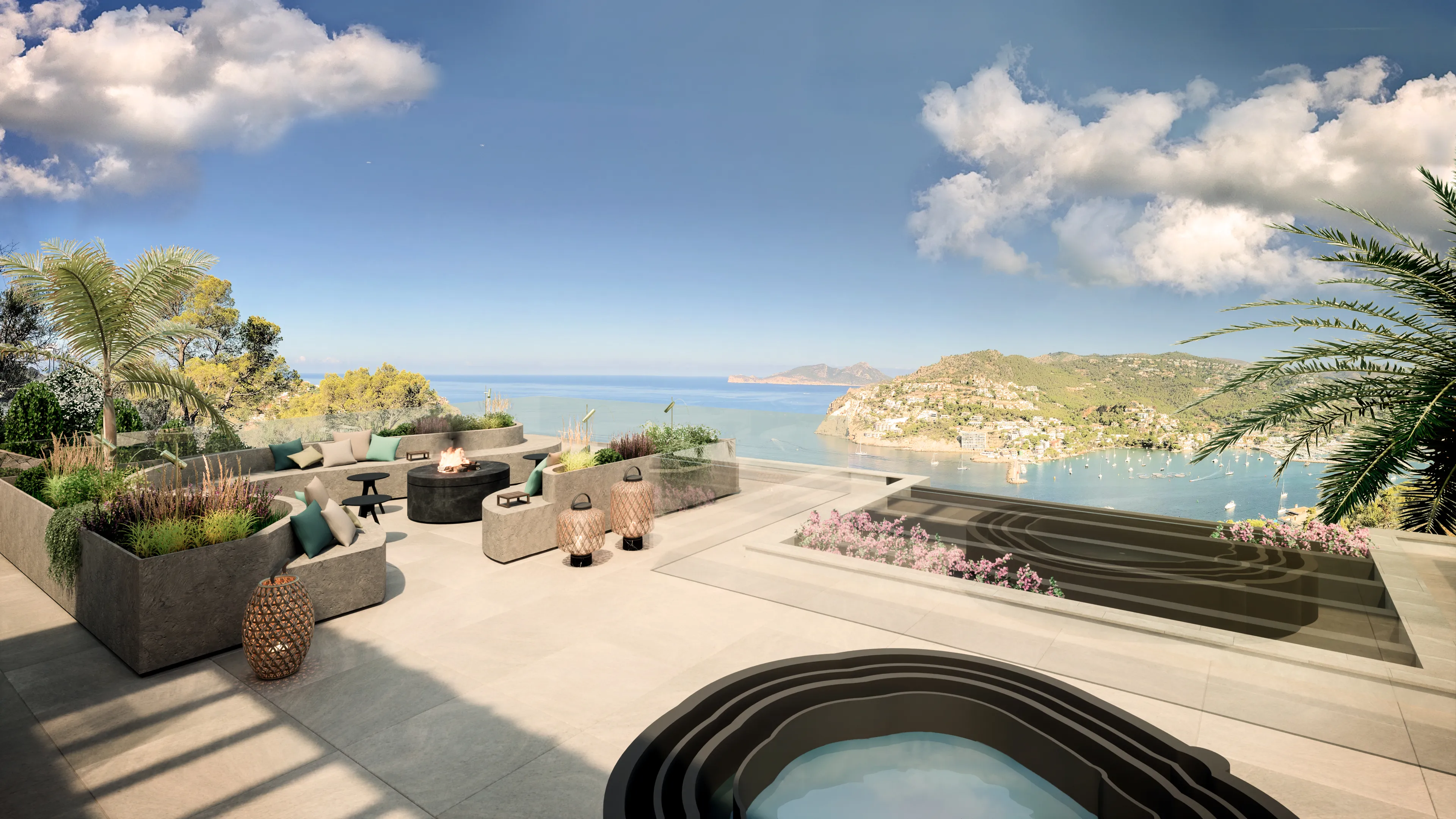 Terreno edificabile con progetto e scavo in posizione privilegiata con vista sul porto e sul mare-5