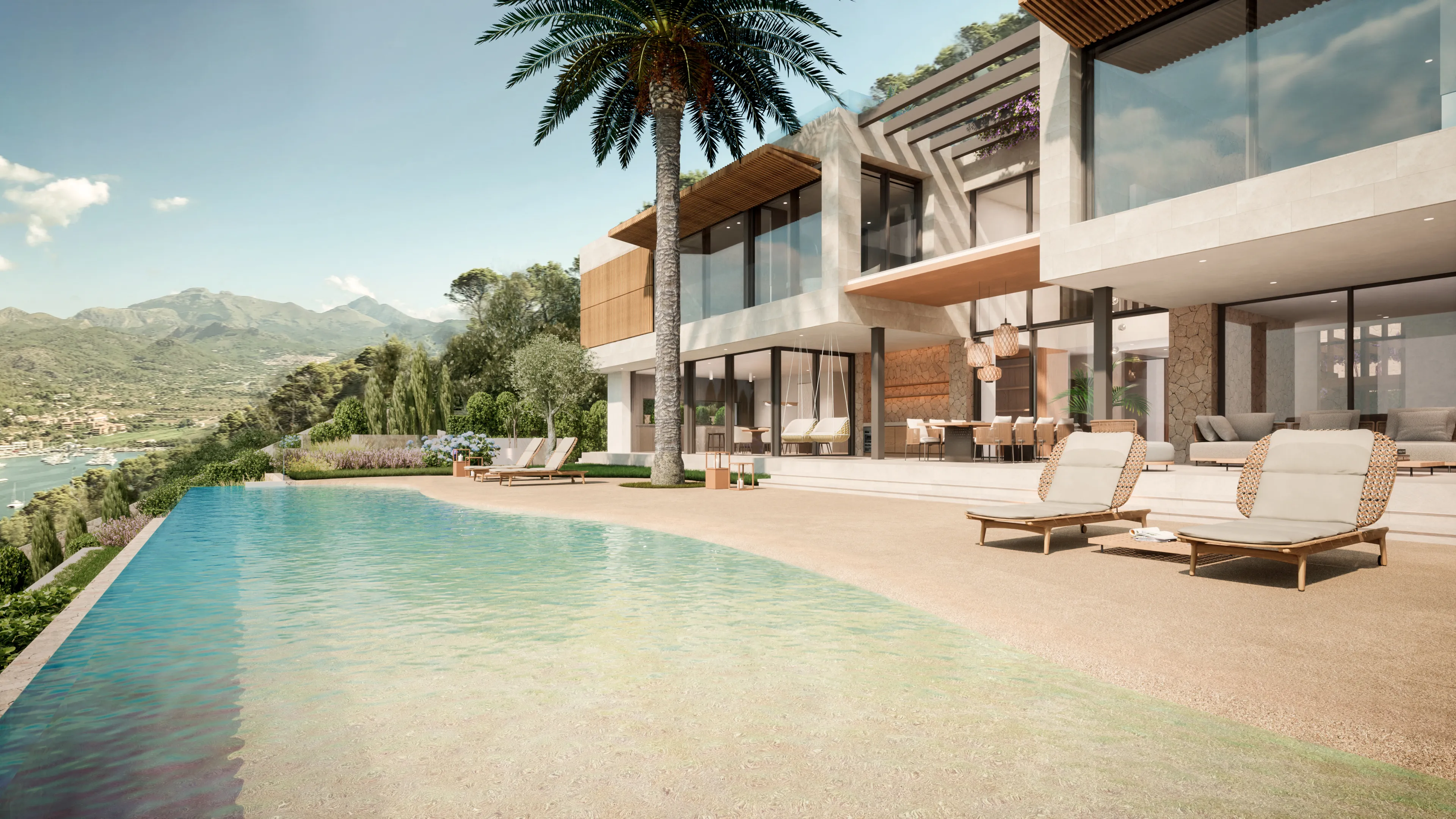 Terreno edificabile con progetto e scavo in posizione privilegiata con vista sul porto e sul mare-4