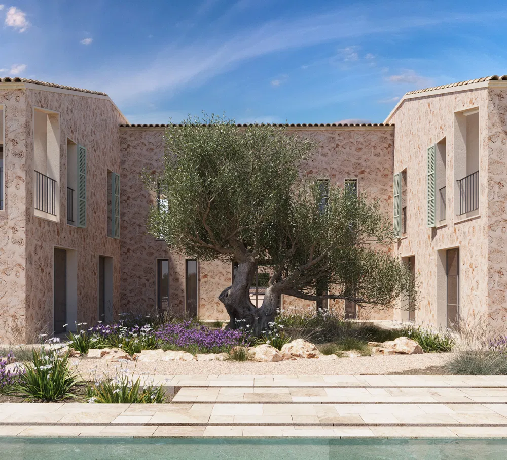 Impressive newly built finca with sea view and large pool landscape-5