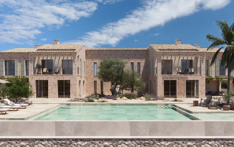 Elegant natural stone finca with sea views