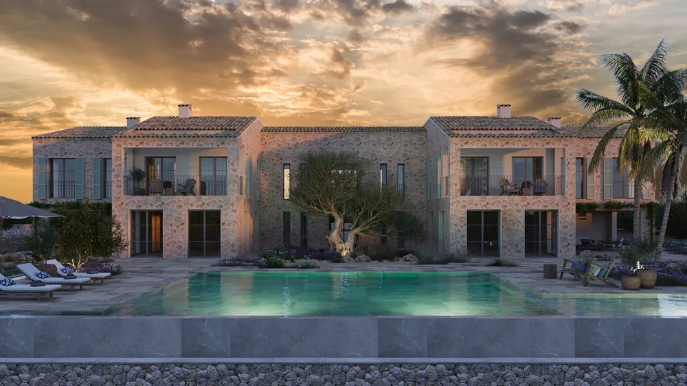 Elegant natural stone finca with sea views-7