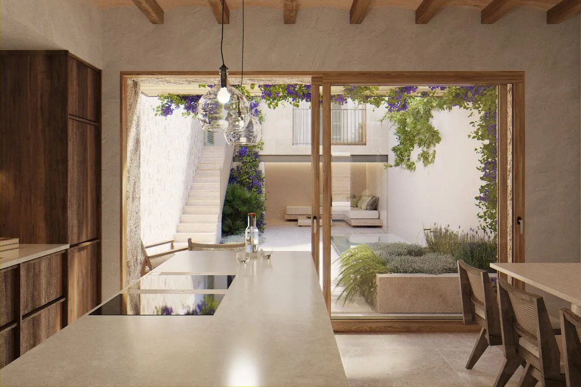 Casa urbana con ascensor y piscina - refugio mediterráneo con proyecto de reforma aprobado-5