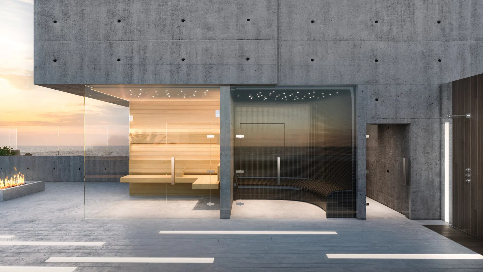 Luxury apartment with communal pool and spa in a modern residential complex-9