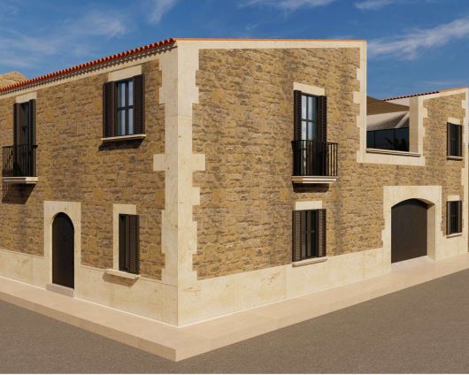 Parcel·la urbana amb plànols a Ses Salines-10