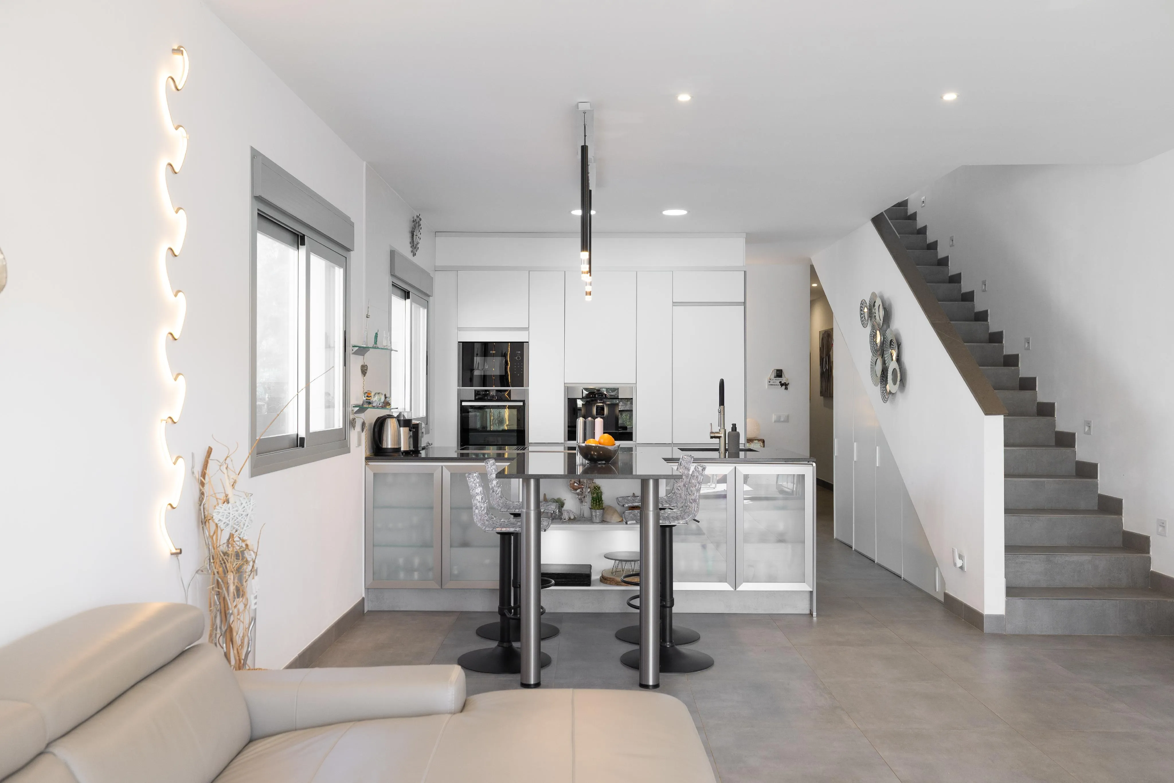 Modern semi-detached house with sea views-5