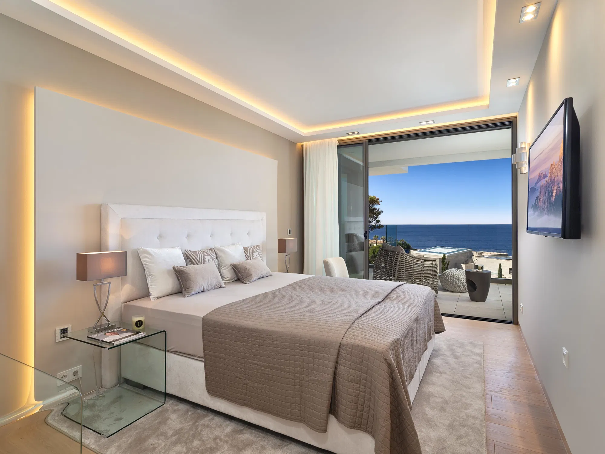 Hermosa Villa Moderna con Vistas Panorámicas al Mar en Nova Santa Ponsa-9