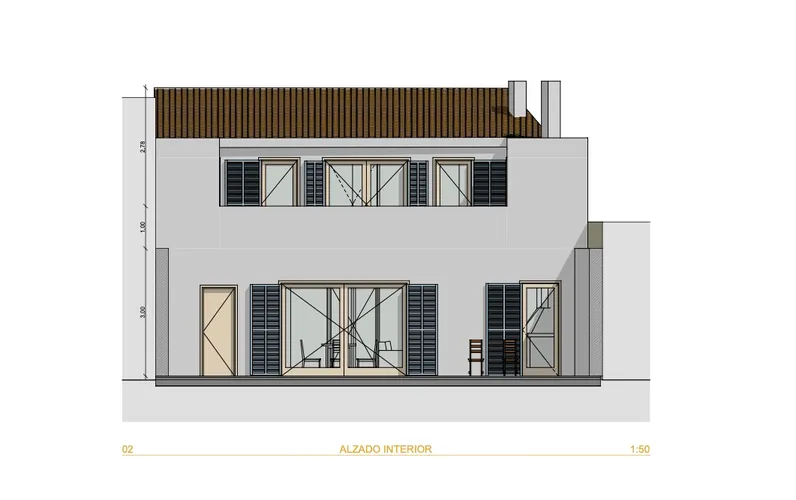 Casa a schiera con progetto di ampliamento approvato