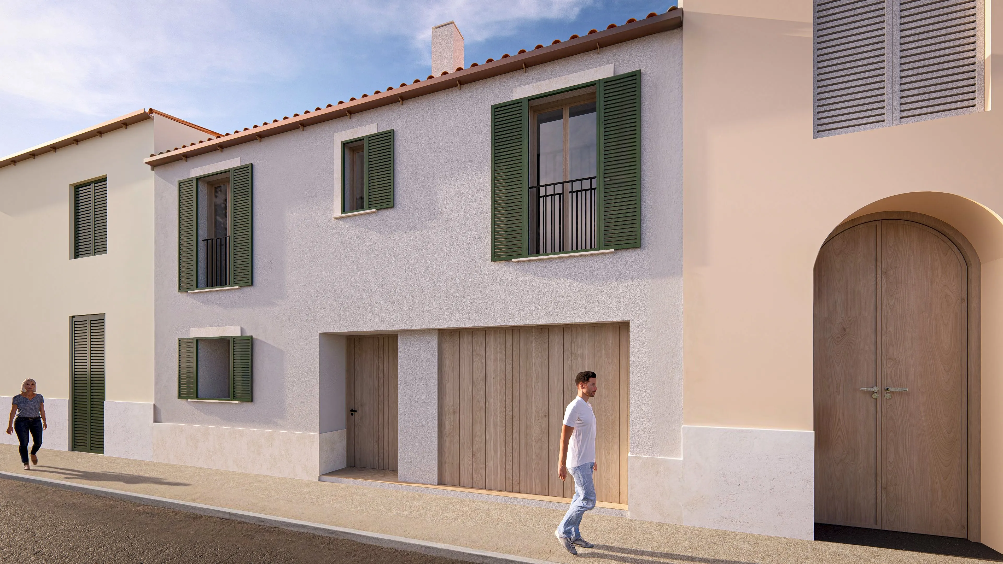 Odnowiona kamienica w centrum Ses Salines-14