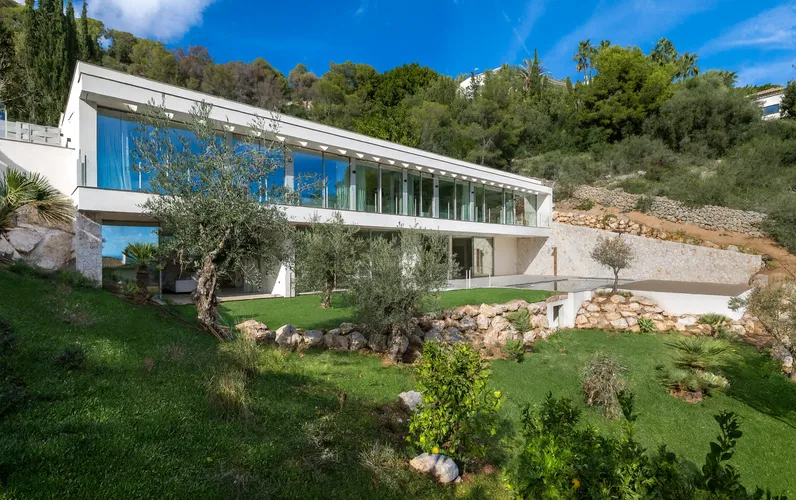 Modern luxury villa with sea views