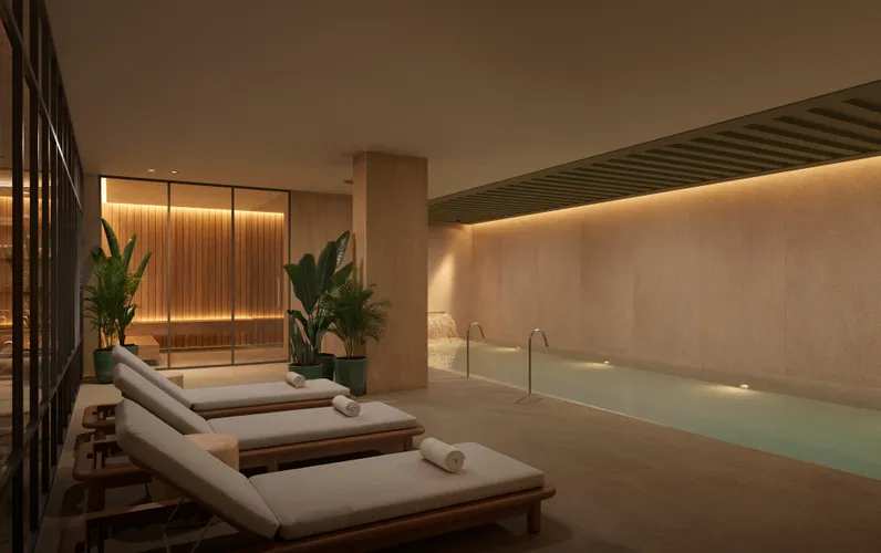 Appartement moderne dans un complexe immobilier neuf haut de gamme avec piscine intérieure à Palma