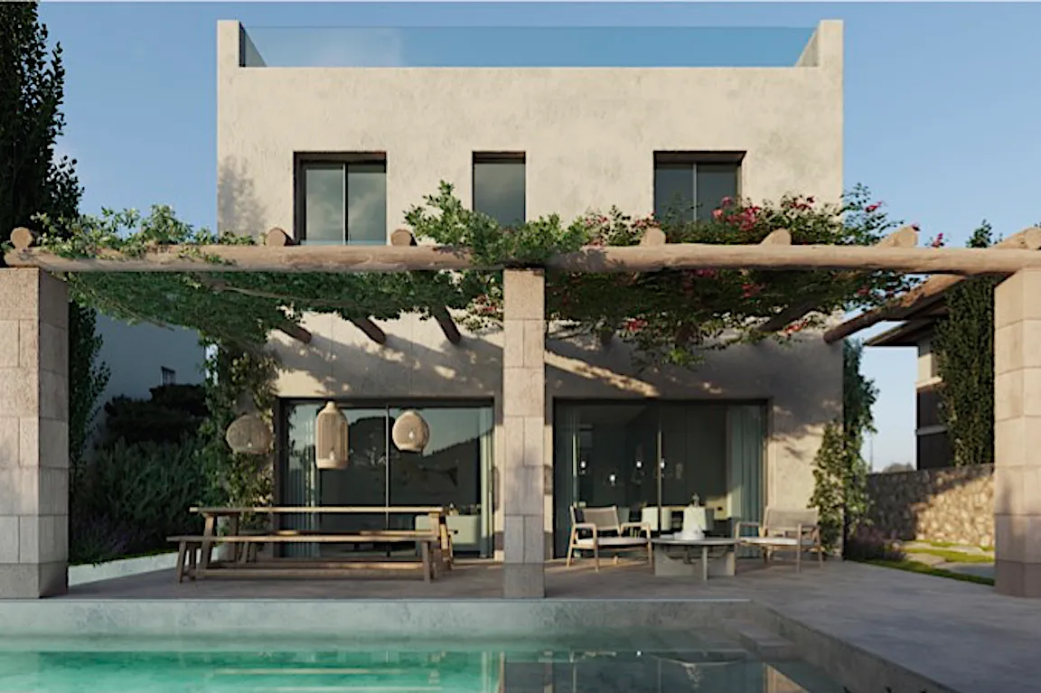 Exclusiva villa de nueva construcción en Colònia de Sant Pere: sueño mediterráneo con piscina y vistas al mar-1