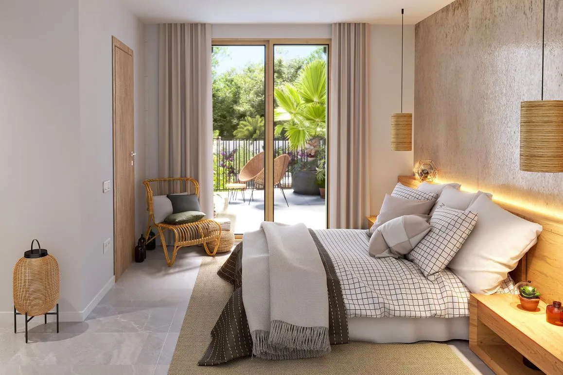 Maison mitoyenne neuve élégante avec jardin et piscine commune à Artà-10