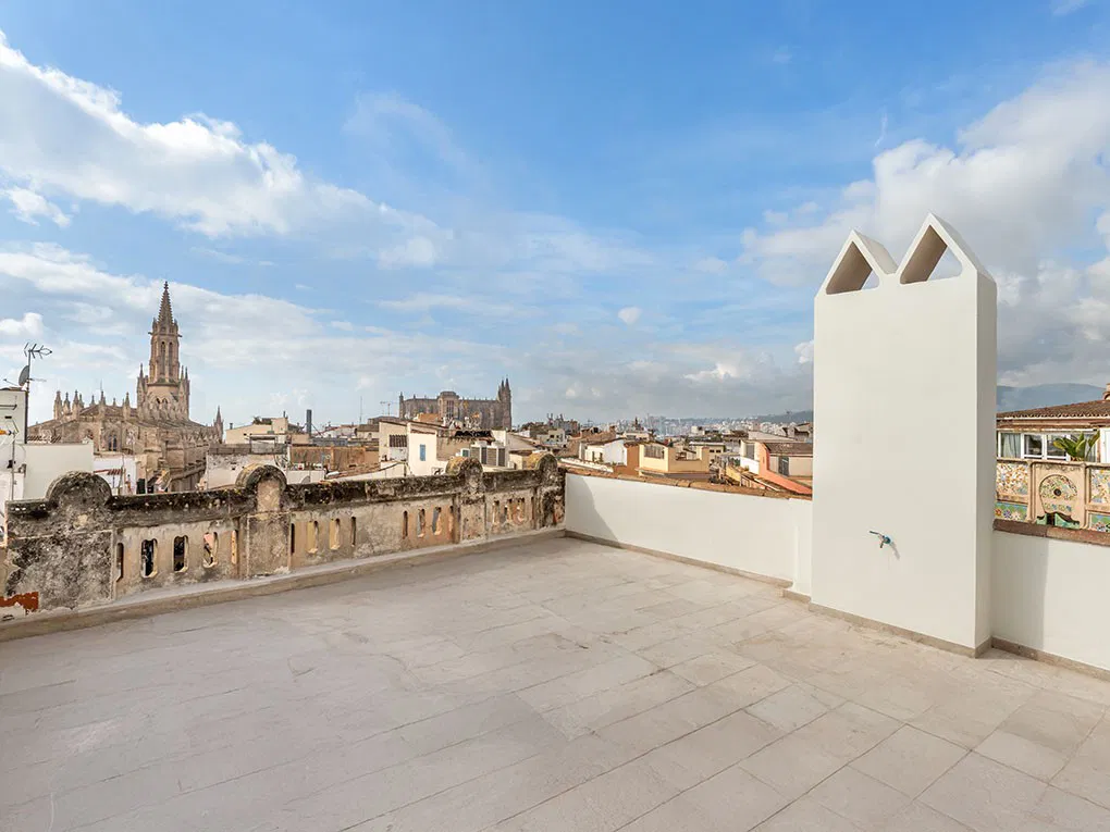 Renoviertes Penthouse mit Dachterrasse, Lift und atemberaubendem Panoramablick-1