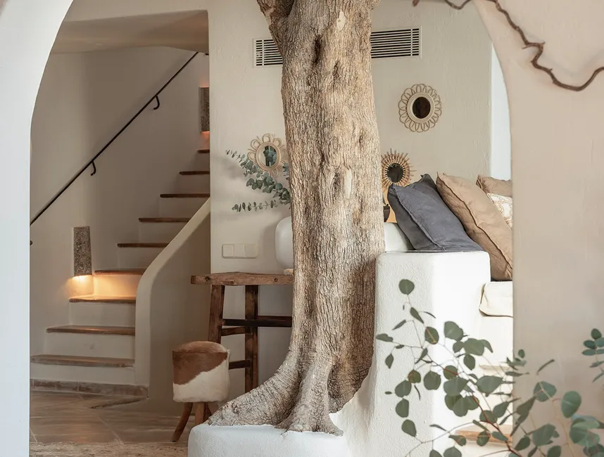 Очаровательная финка у моря с бассейном и видом на закат-5