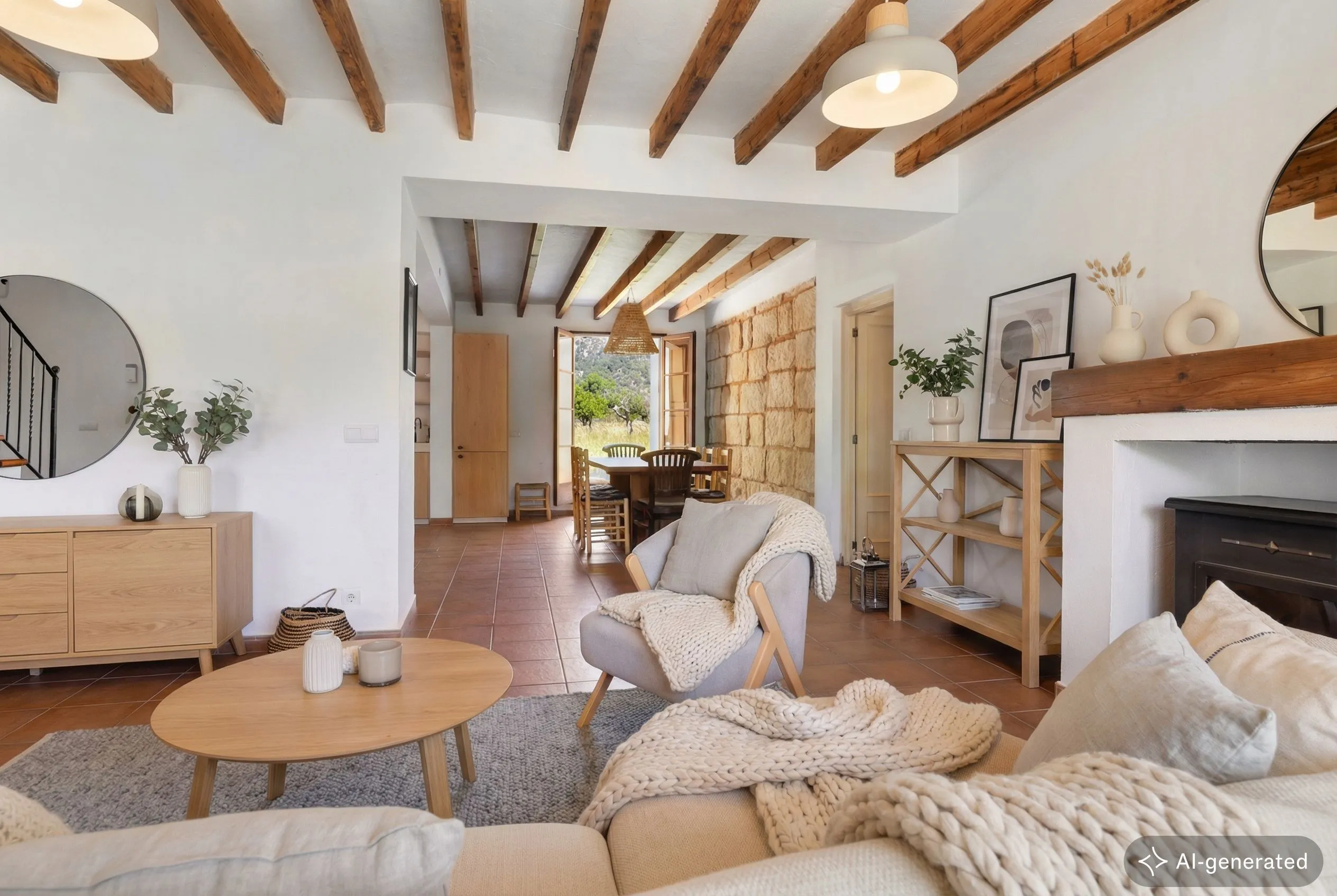 Finca con vistas y licencia de alquiler vacacional-4