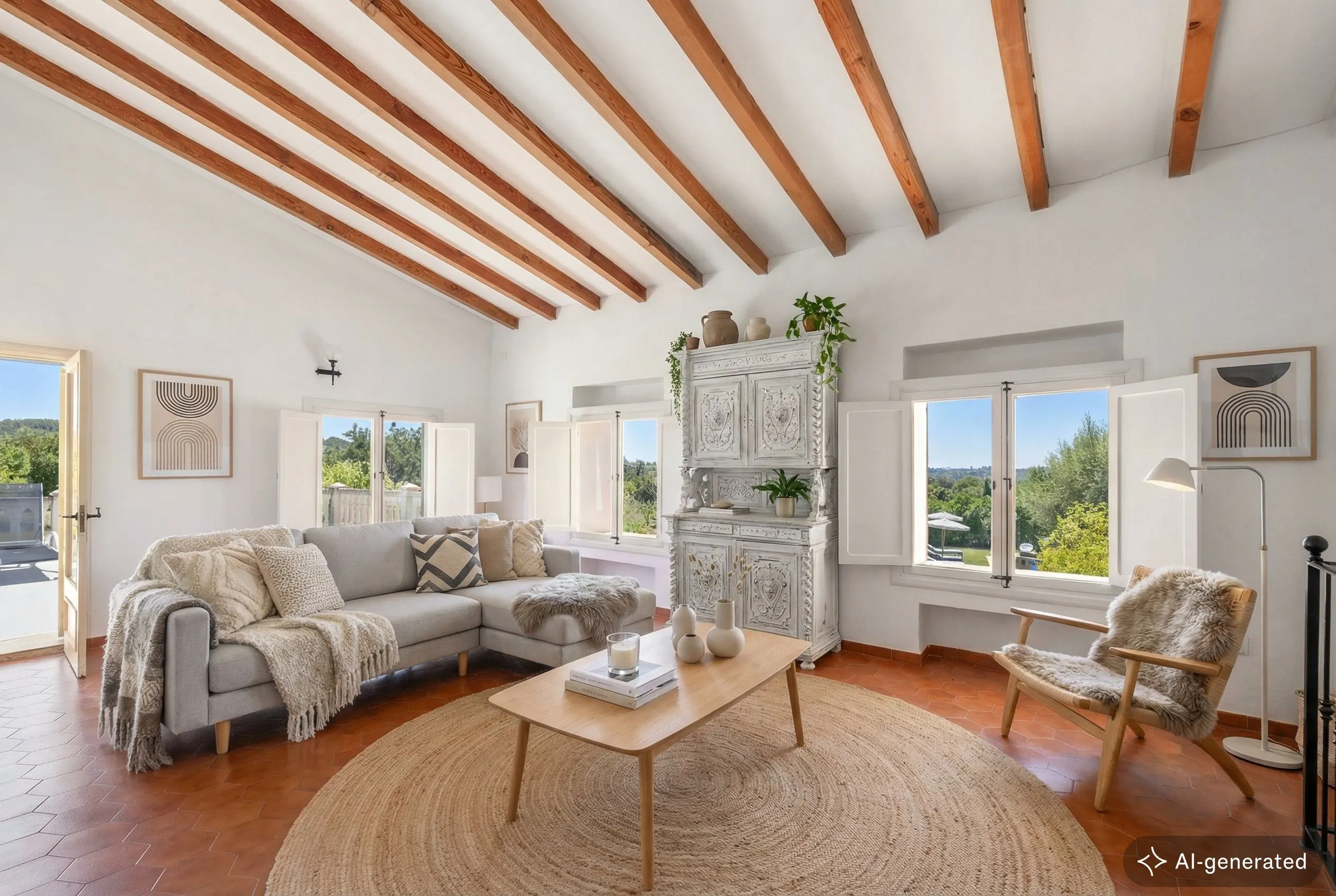 Finca con vistas y licencia de alquiler vacacional-7