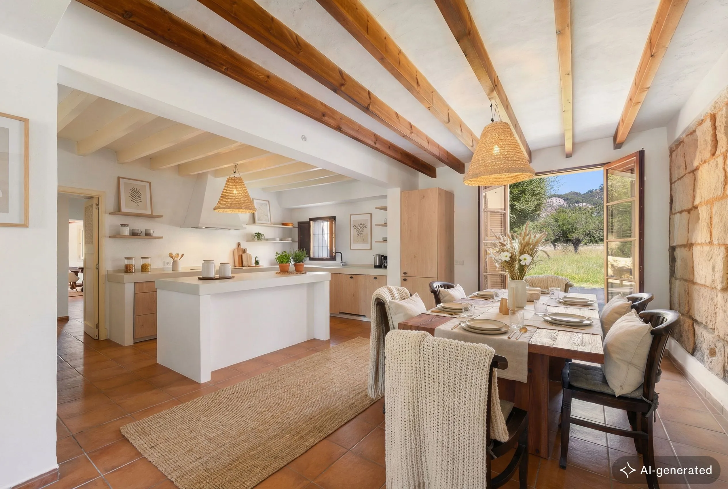 Finca con vistas y licencia de alquiler vacacional-6