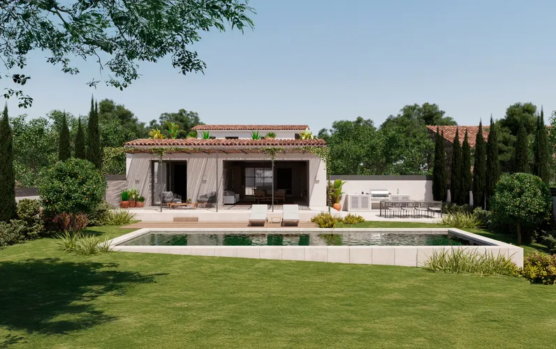 Casa de poble en construcció en Establiments