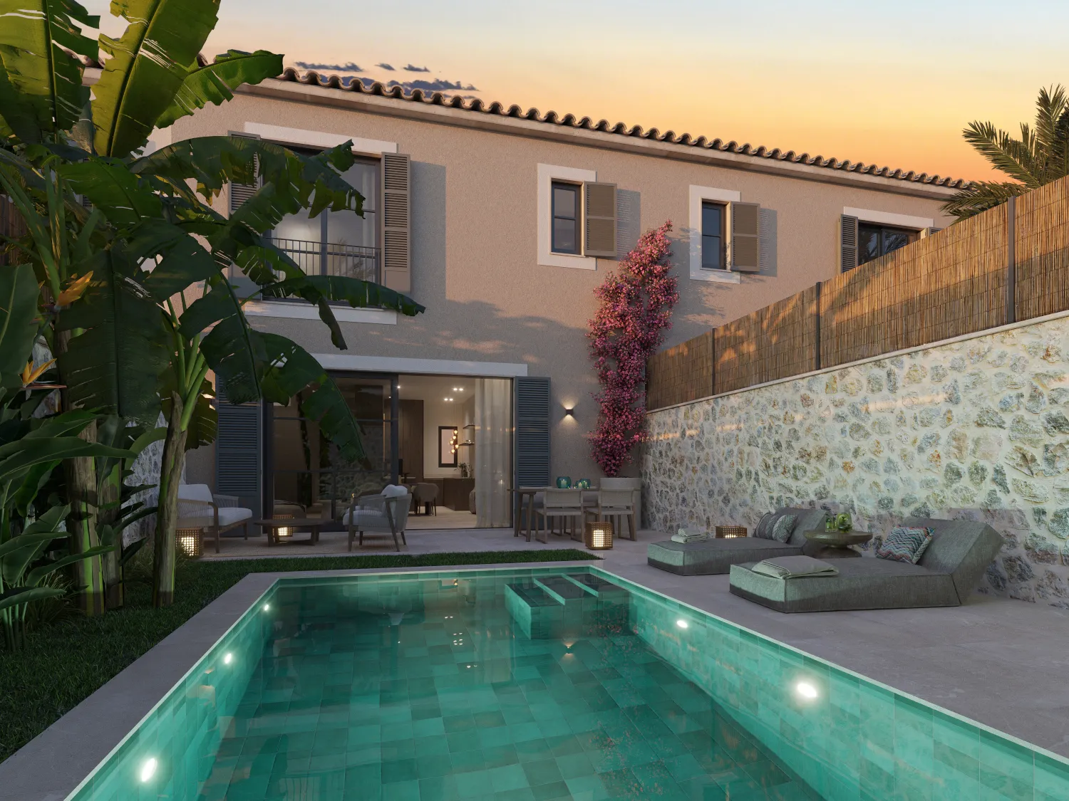 Elegante casa adosada con piscina privada en Son Espanyolet-2