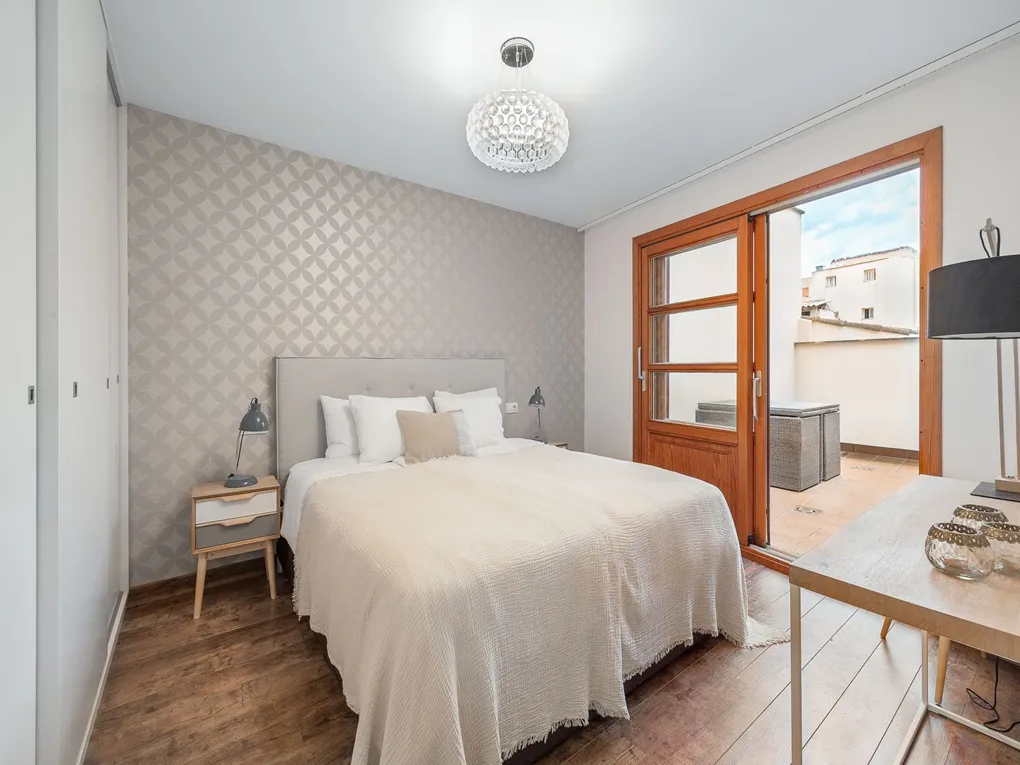 Moderne lejlighed med privat terrasse og elevator-8