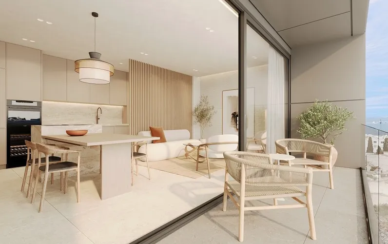 Designer flat in new building project