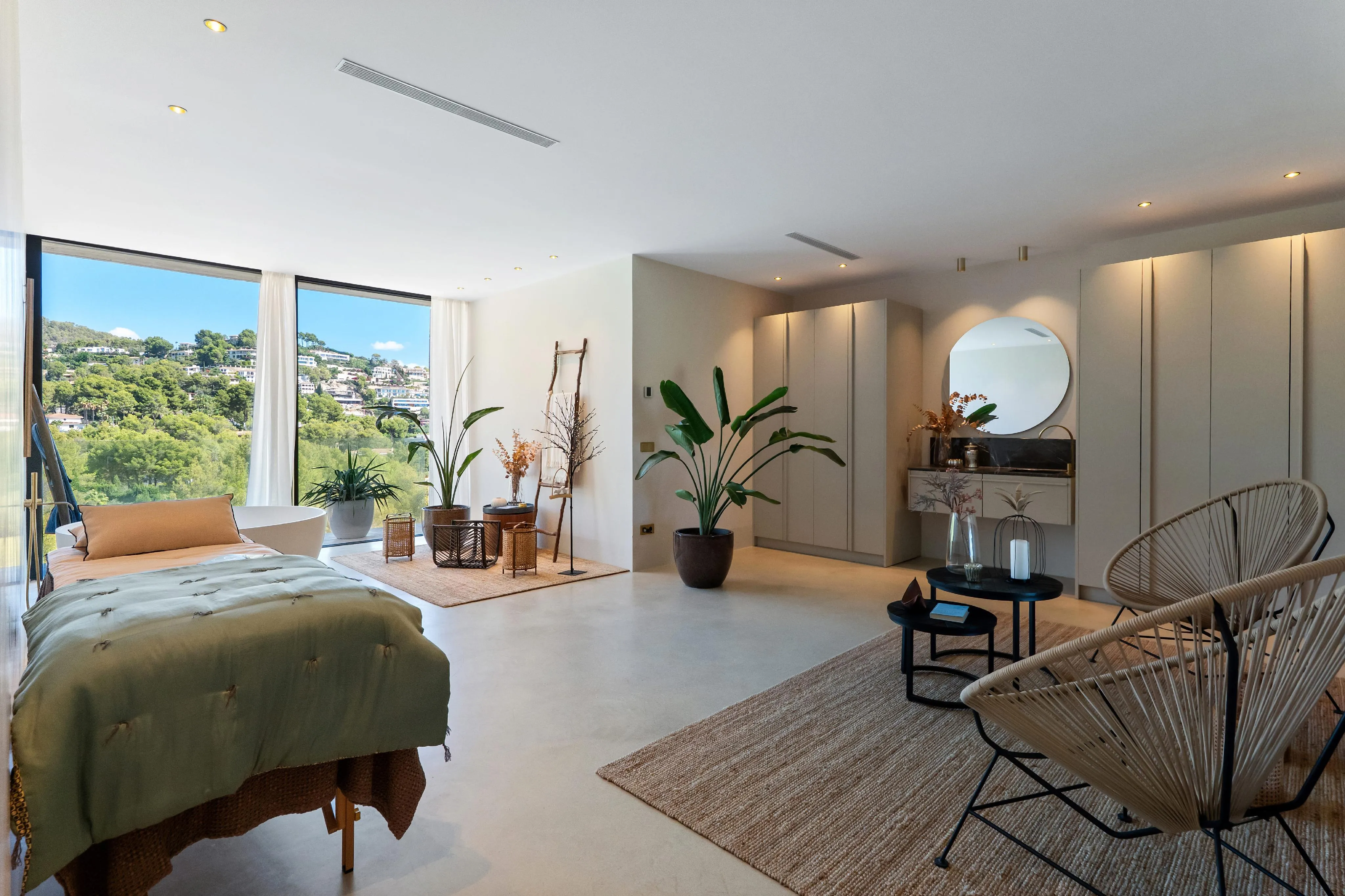 Elegante Villa de Hormigón Arquitectónico en Son Vida-12