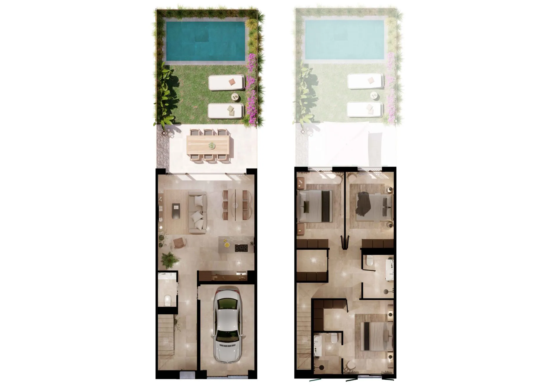 Эксклюзивный таунхаус в средиземноморском стиле с бассейном и гаражом-10