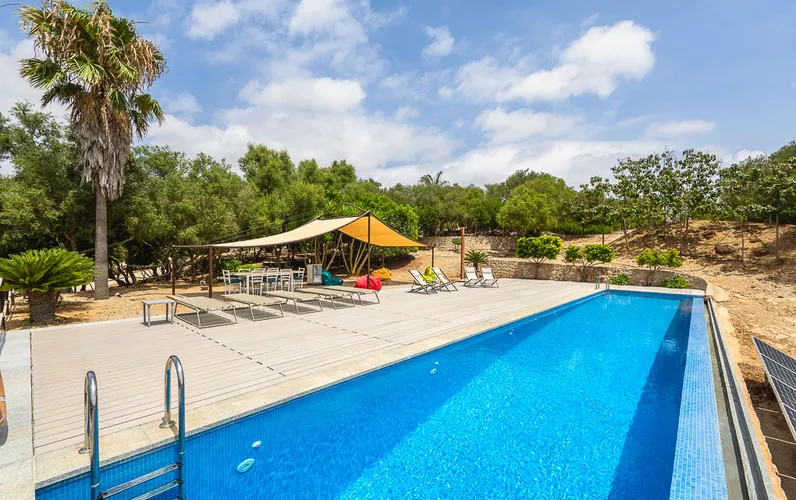 Finca z panoramicznym widokiem na góry i morze