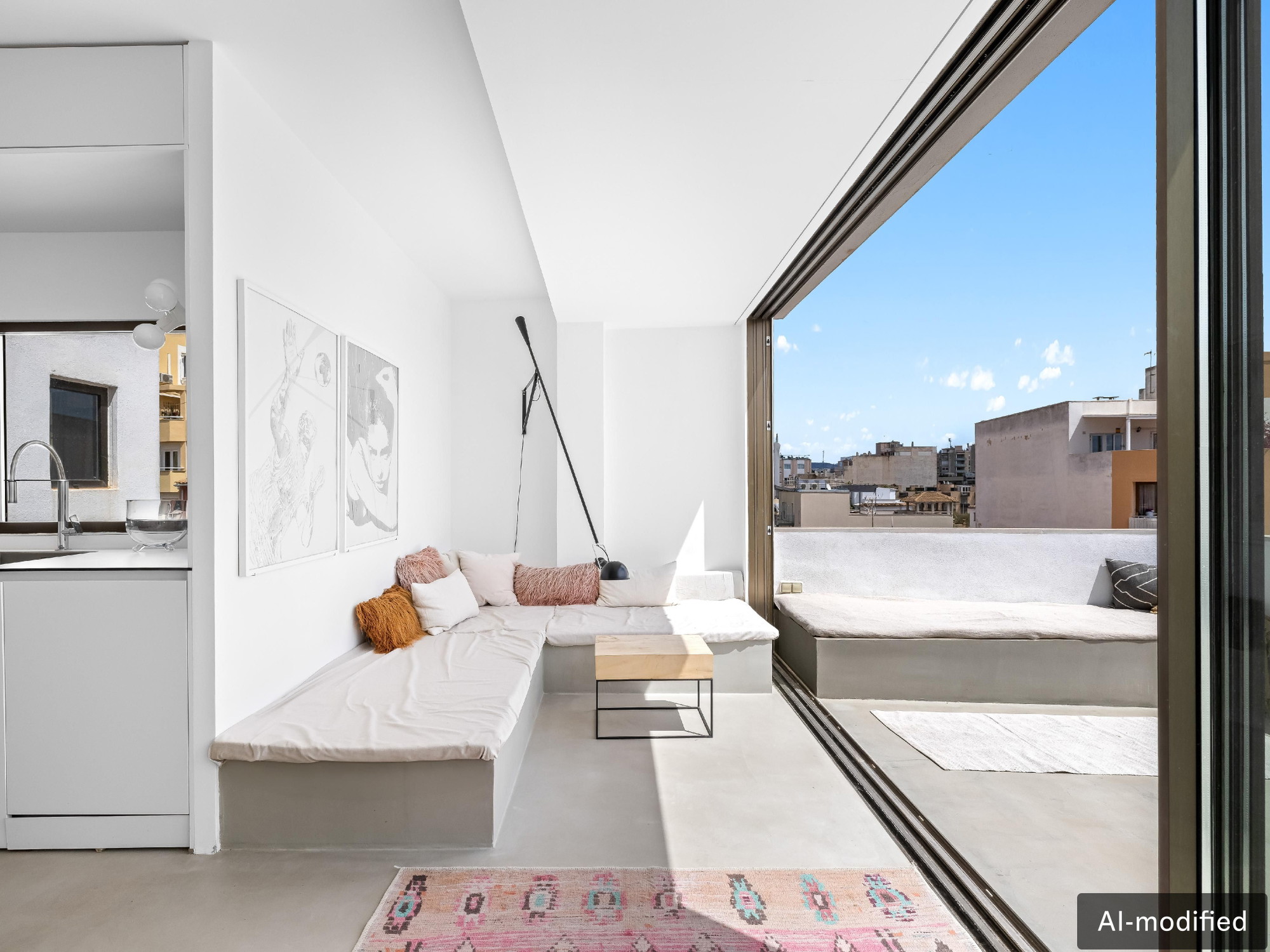 Studio with 360º view over the rooftops of Palma – El Terreno-11