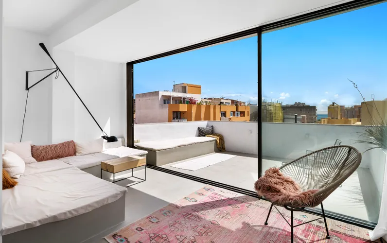 Studio mit 360-Grad-Blick über den Dächern von Palma – El Terreno