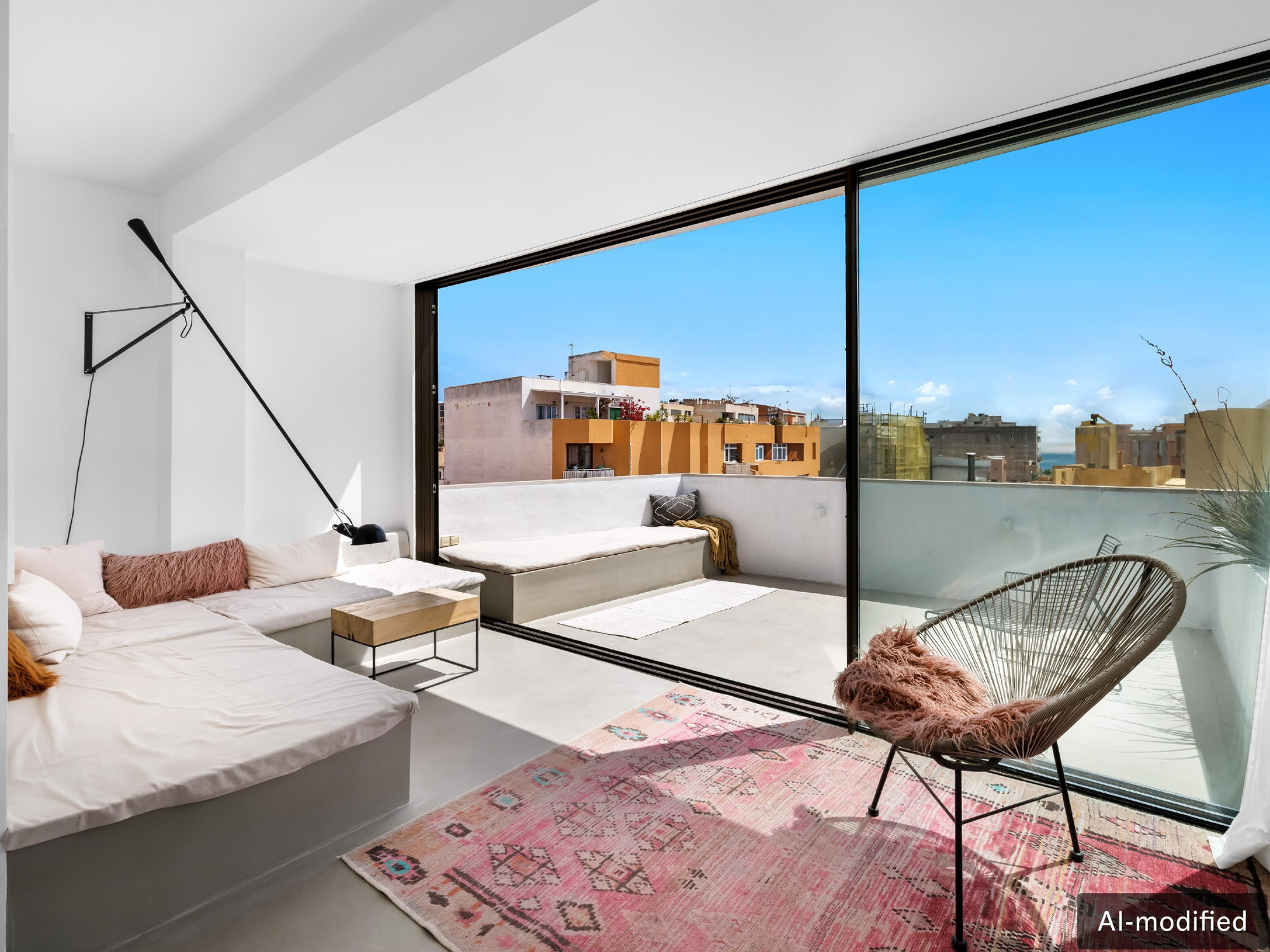 Studio with 360º view over the rooftops of Palma – El Terreno-1