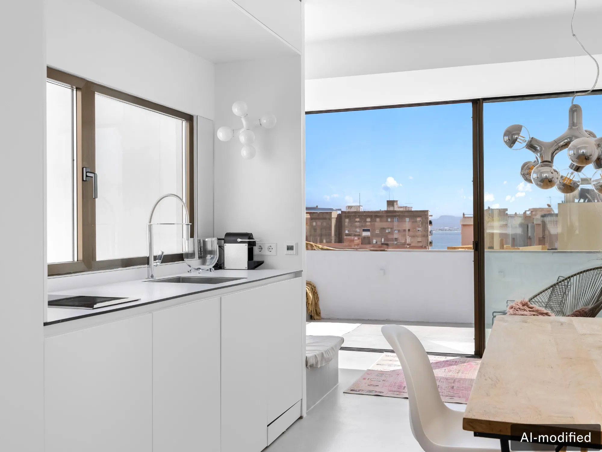 Studio with 360º view over the rooftops of Palma – El Terreno-4