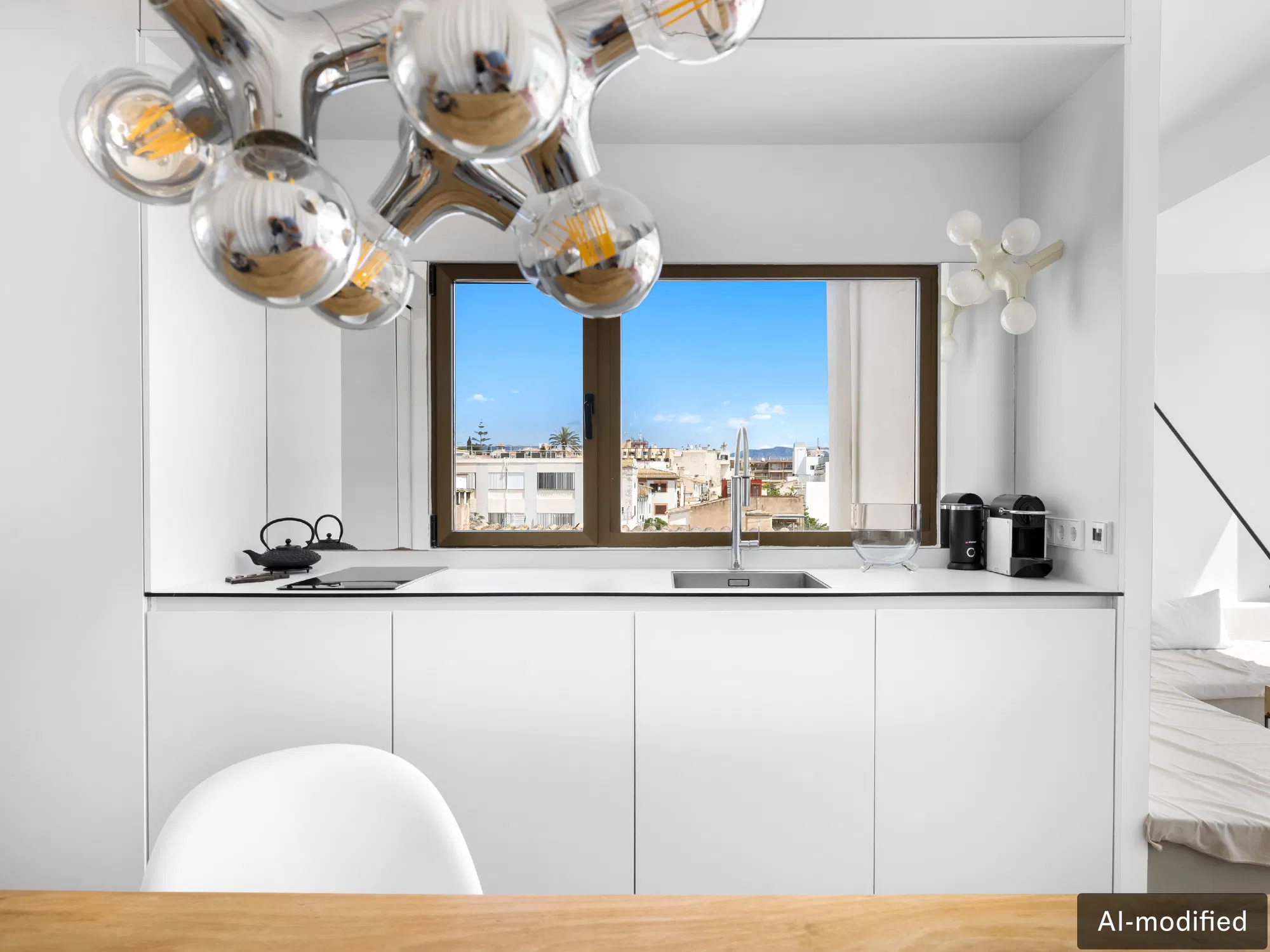 Studio with 360º view over the rooftops of Palma – El Terreno-3