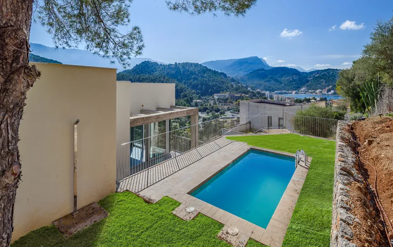 Nybyggd villa i Port de Sóller