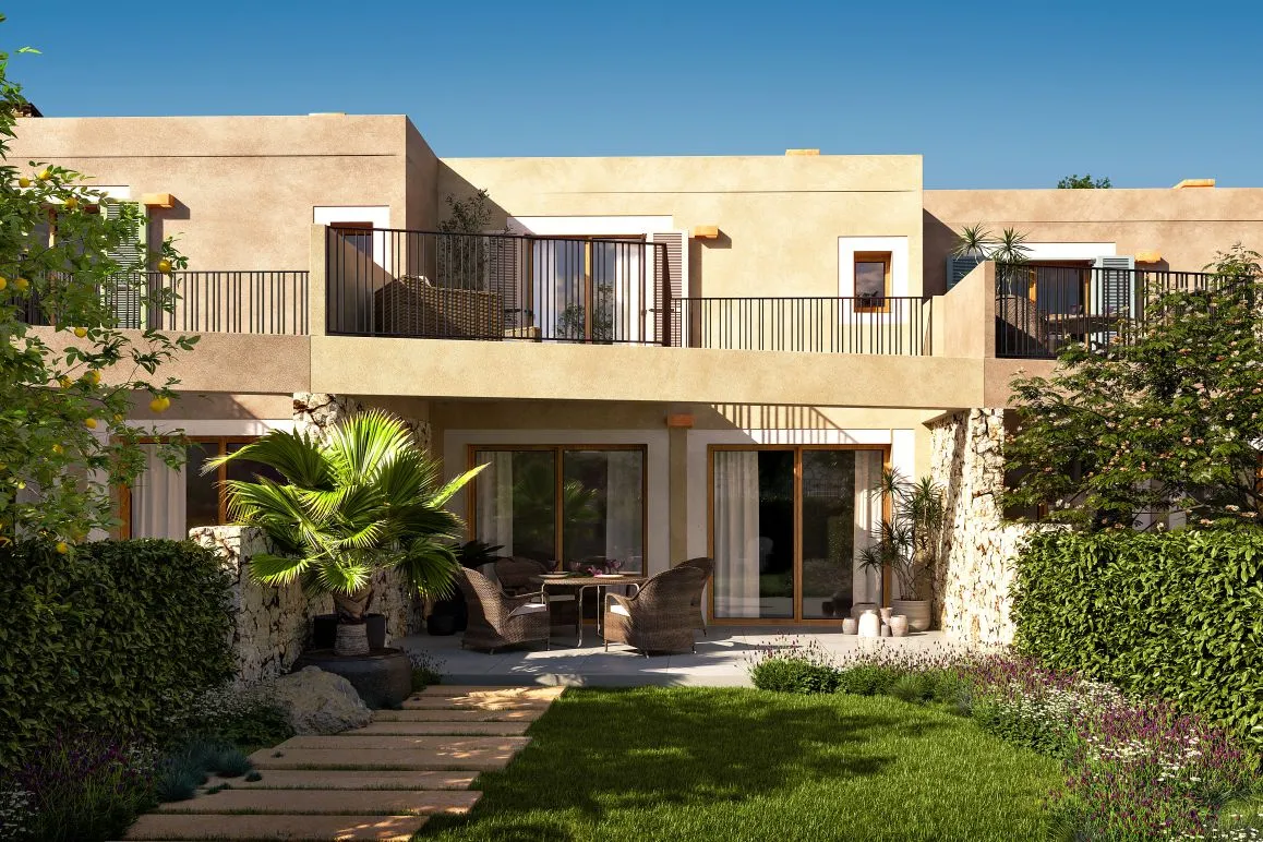 New terraced houses with pool and garden in Artà-1