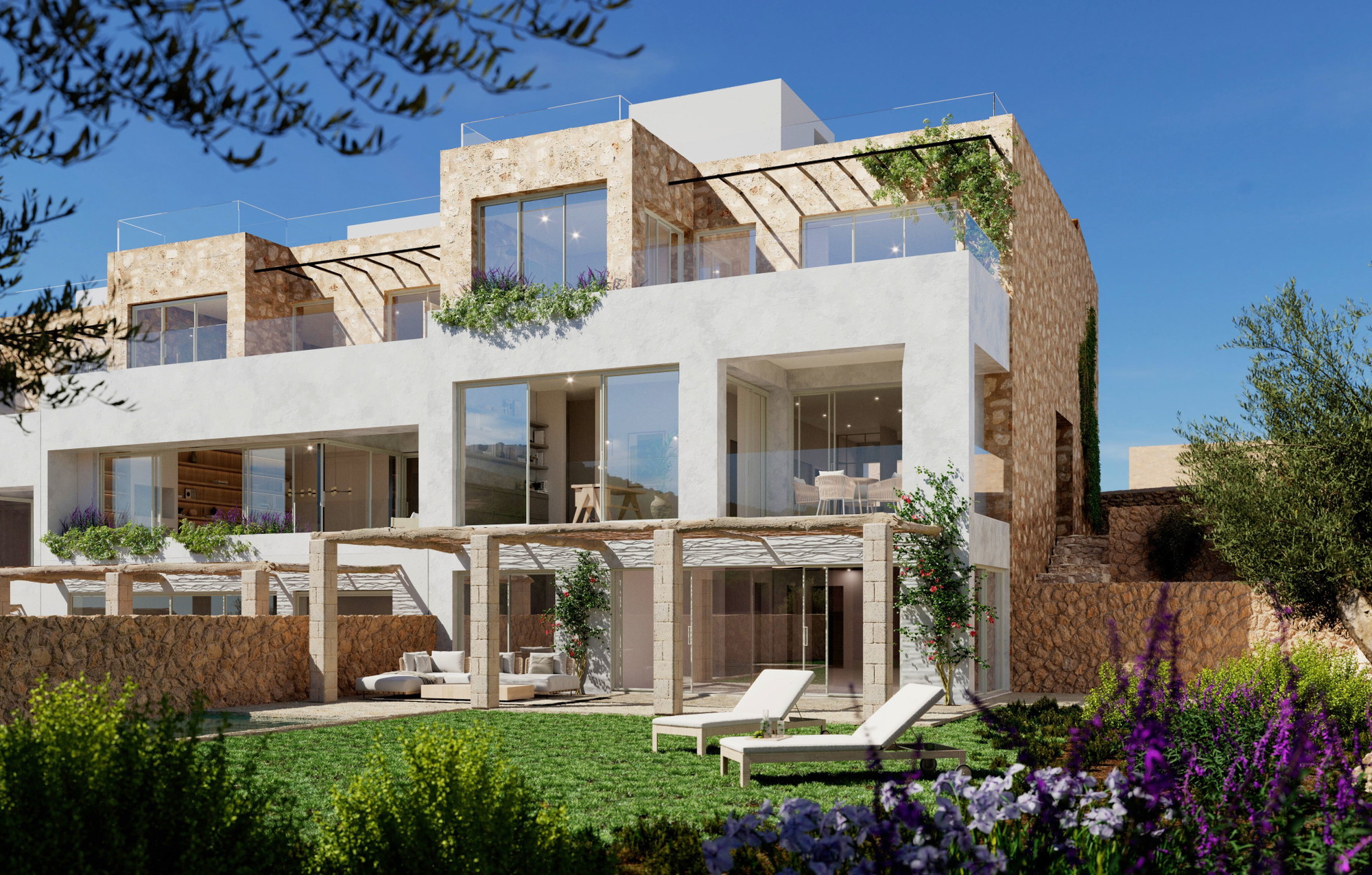 Modern townhouse with panoramic view in a prime location