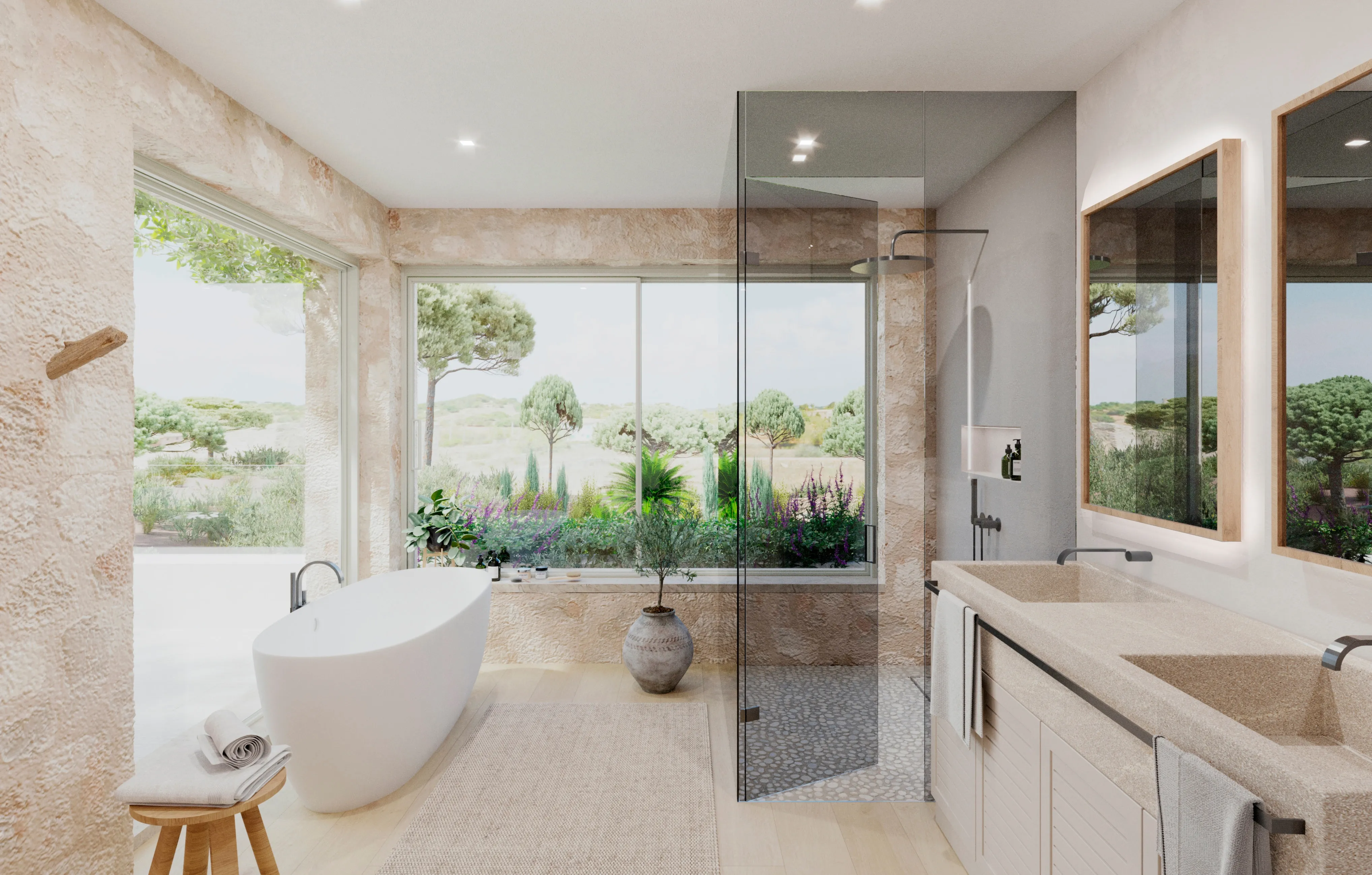 Moderne byhus med panoramaudsigt i en privilegeret beliggenhed-11