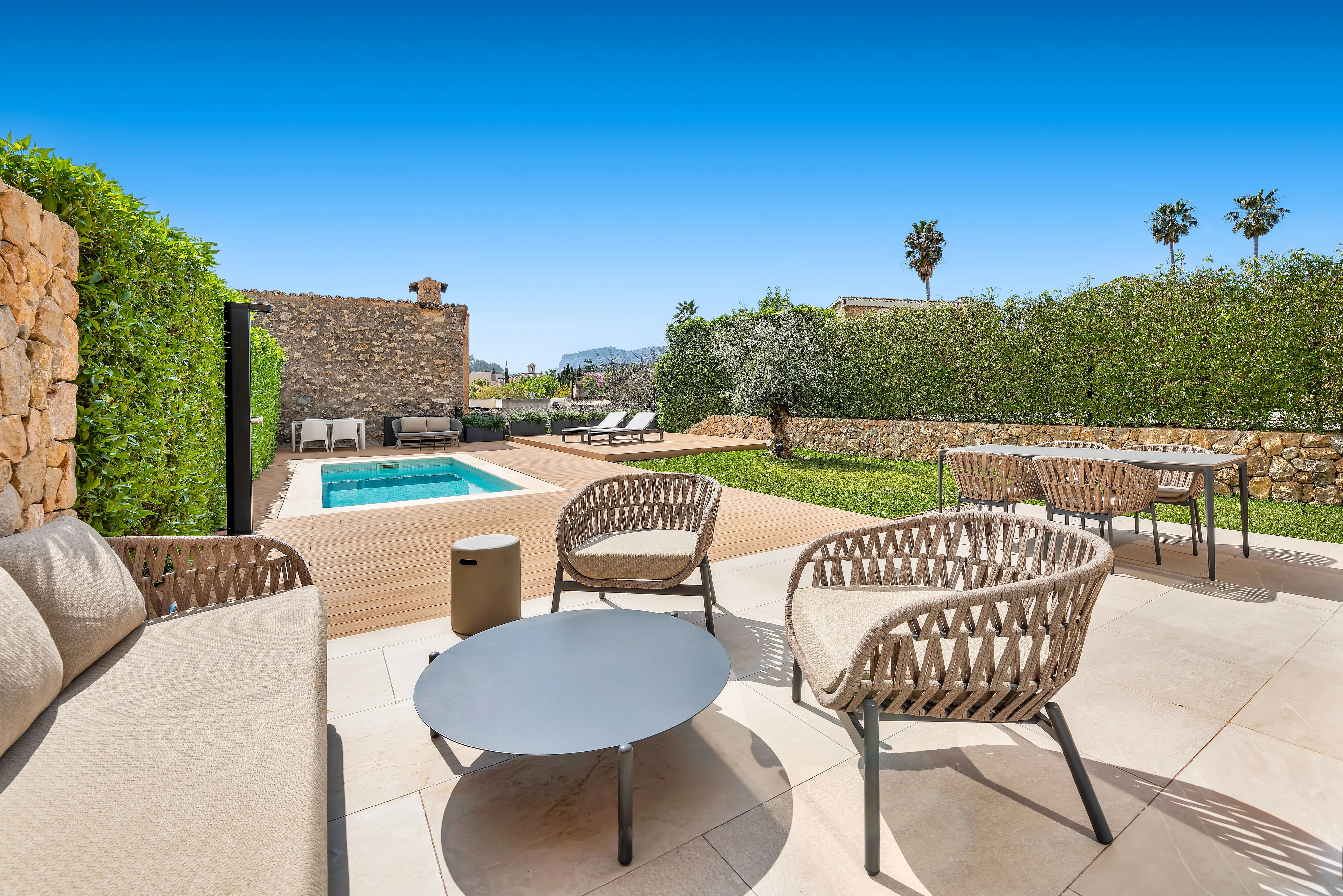 Modern newly built townhouse with pool and mediterranean flair in Es Capdellà-1