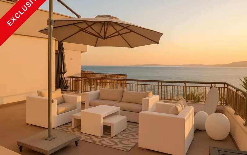 Wysokiej jakości penthouse w pierwszej linii brzegowej z tarasami