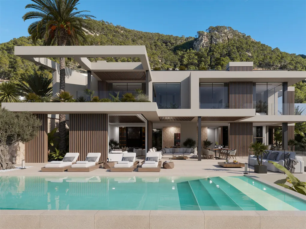 "VUE DU ClEL" Een architectonische belofte - luxe, licht & locatie in Cala Llamp-1