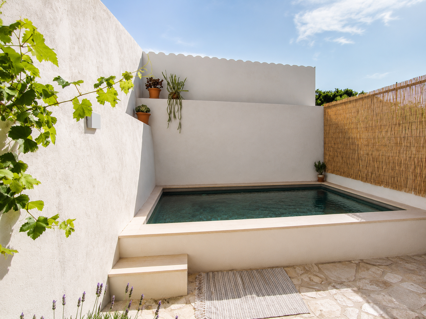 Charming village house with a pool and panoramic views