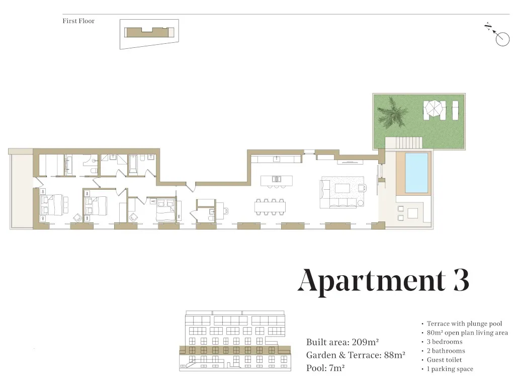 Nowoczesny, nowo wybudowany apartament z prywatnym basenem i fantastycznym widokiem na morze-24
