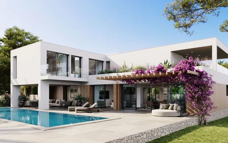 Modern nybyggd villa i utmärkt läge nära stränderna