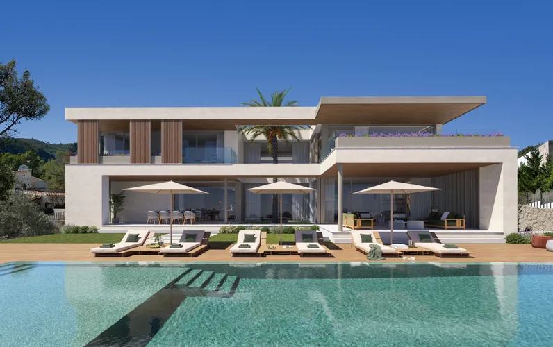 Elegant contemporary villa with outstanding sea views
