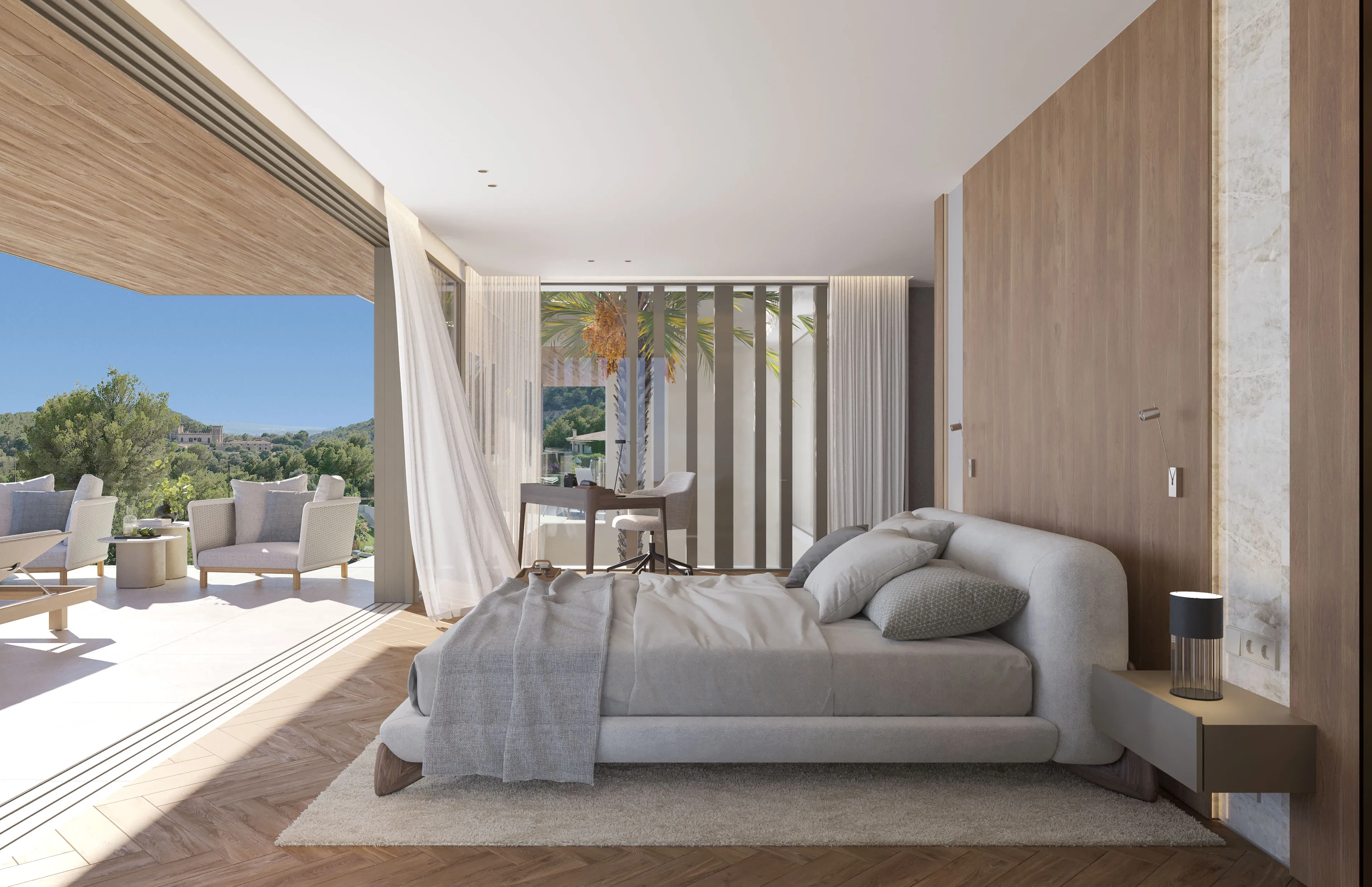 Elegant contemporary villa with outstanding sea views-11