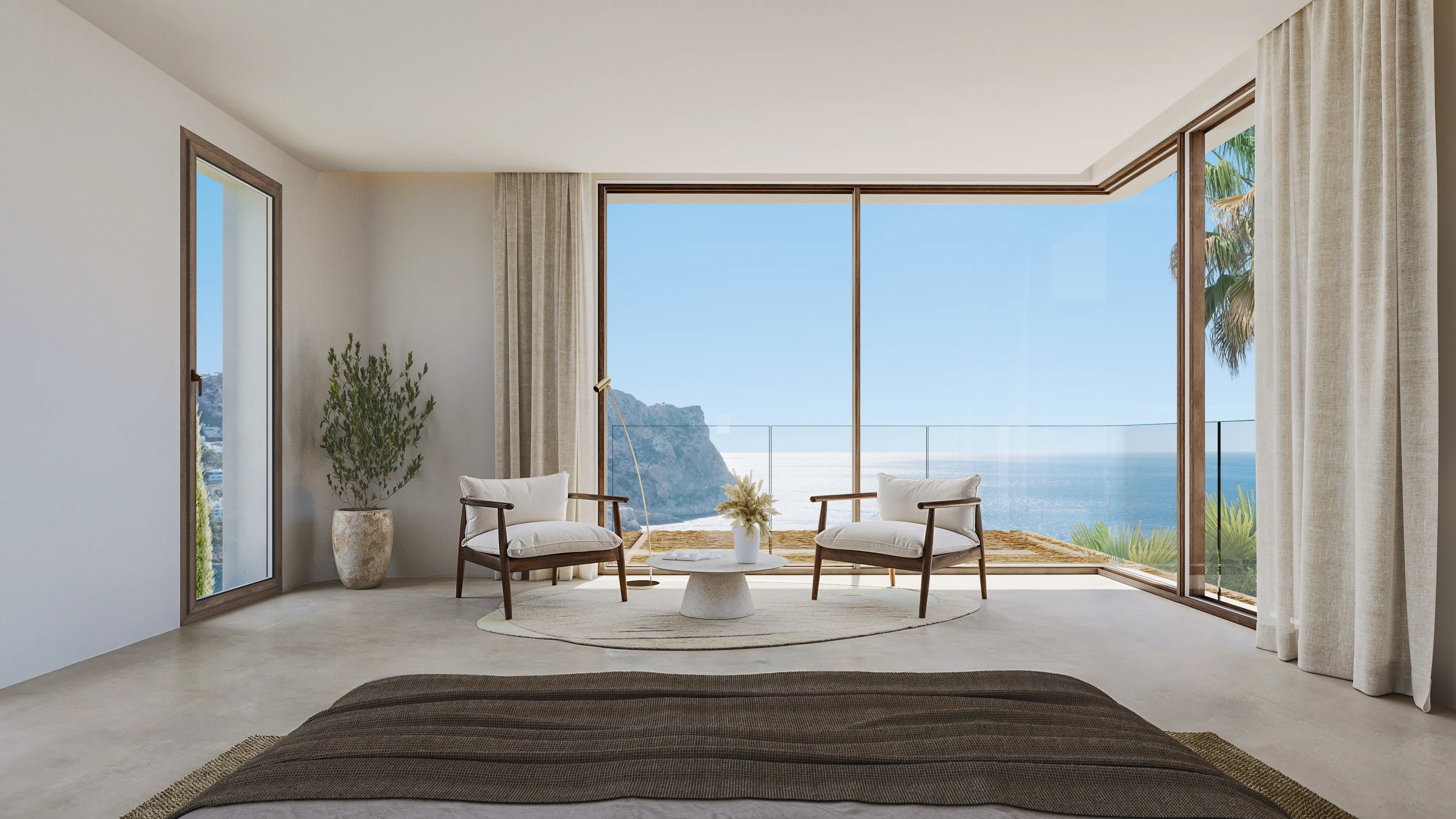 Seaview villa in prime location with approved construction project-4