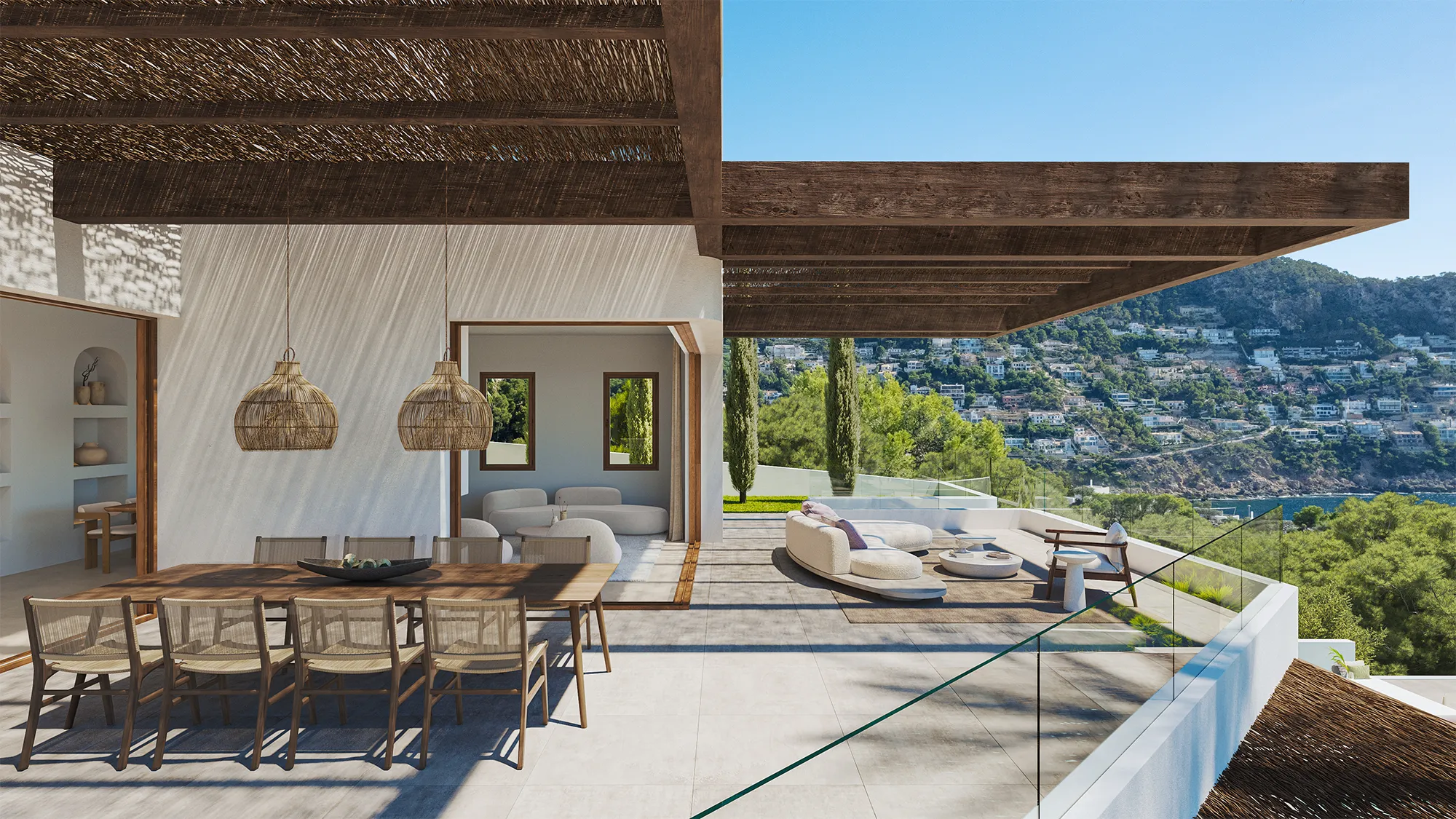 Seaview villa in prime location with approved construction project-3