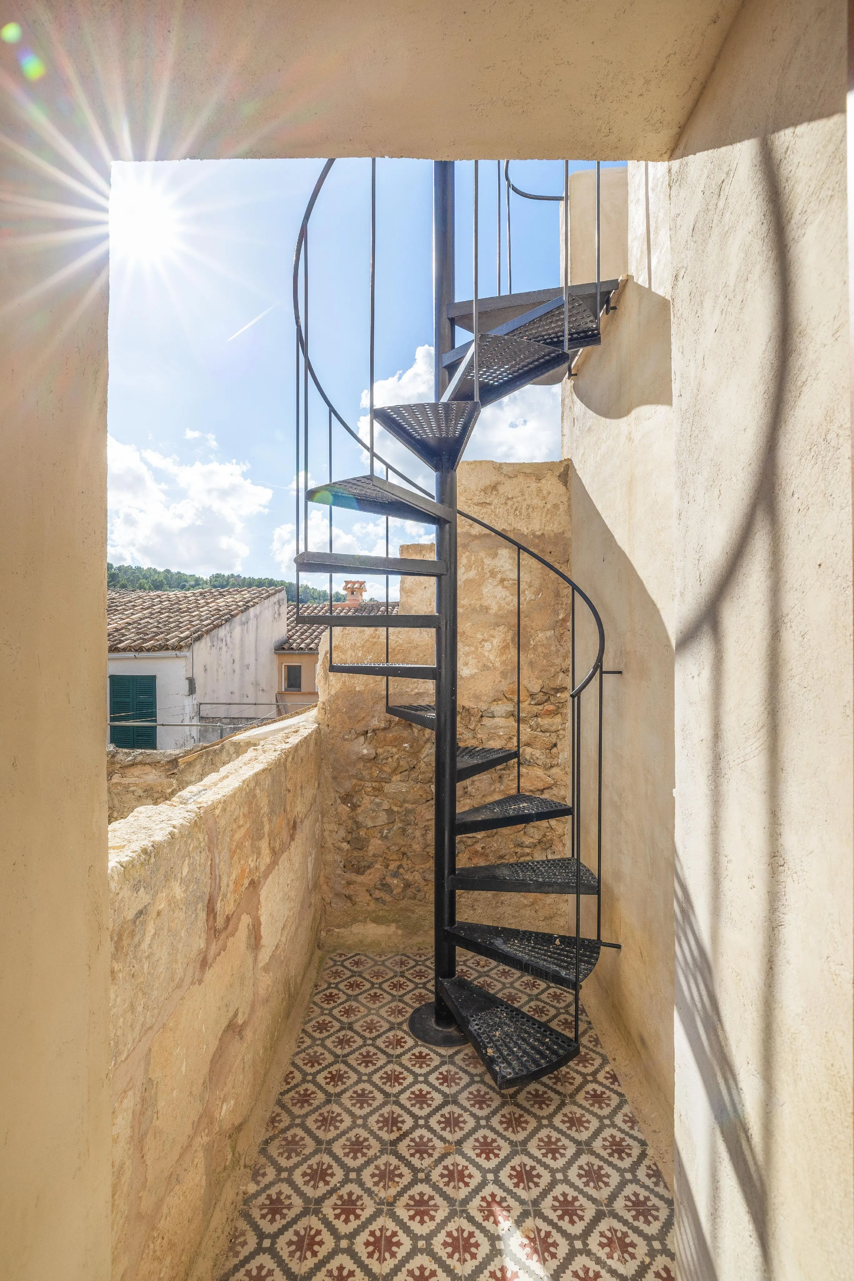 Renovated townhouse with a pool in Selva-12